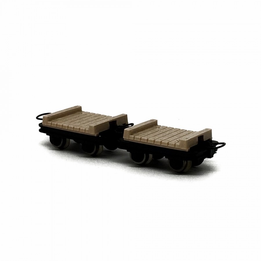 2 wagonnets de mine  -HOe-1/87-ROCO 34607
