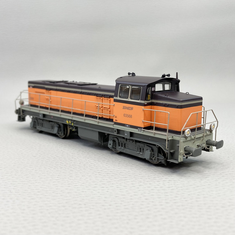 Locomotive diesel BB 63568, Arzens, SNCF, Ep V - REE JM-010 - HO 1/87