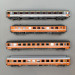 Rame 7 voitures, train Express "Vauban", SNCF, SNCB, Ep IV - LSMODELS MW2007 - HO 1/87