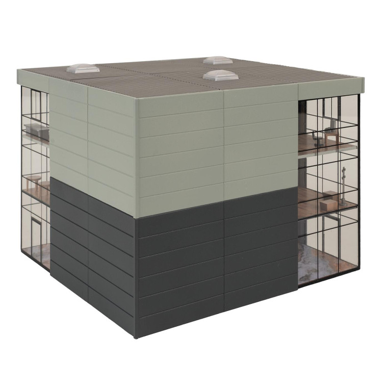 Immeuble de bureaux, époque V - FALLER 130156 - HO 1/87
