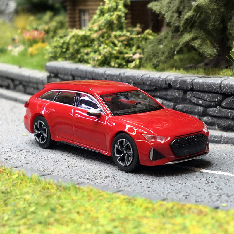 AUDI RS6 AVANT 2019 rouge, voiture miniature 1/43e TRUESCALE TSM430539
