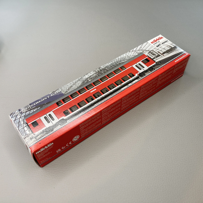 Voiture à deux niveaux, DBz 751, 2CL, express régional, DB, Ep V - MARKLIN 40401 - HO 1/87