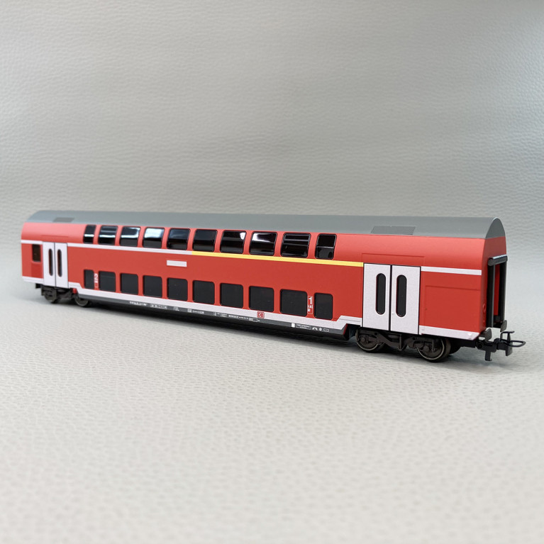 Voiture à deux niveaux, DABz 756, mixte 1/2CL, express régional, DB, Ep V - MARKLIN 40400 - HO 1/87