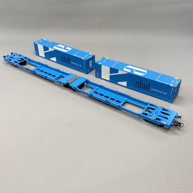 5 wagons poche articulé T3000e "Transport Ekol", Eurowagon, Ep VI - ROCO 6600019 - HO 1/87