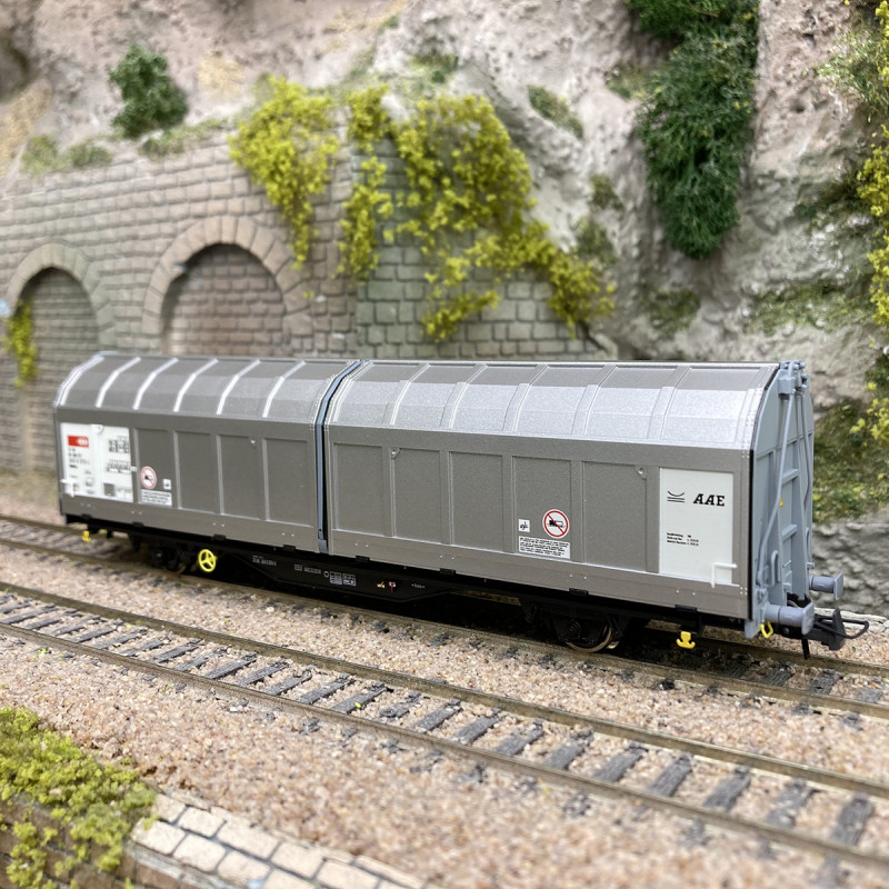 ROCO wagon bâché court gris EUROLUX CARGO 47442 NEUF ROCO wagon bâché court gris EUROLUX CARGO 47442 NEUF