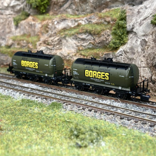3 Wagons-citernes Chimiques TRANSFESA, Renfe, Ep. V – Minitrix 18267 – N 1/160