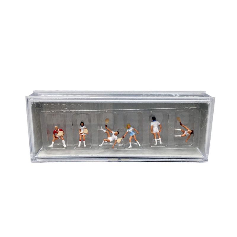Joueurs de tennis (x6) - PREISER 79041 - N 1/160