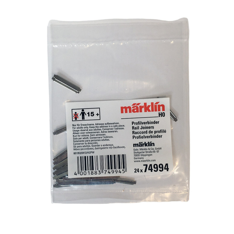 24 Raccords profilé, voie C - MARKLIN 74994 - HO 1/87