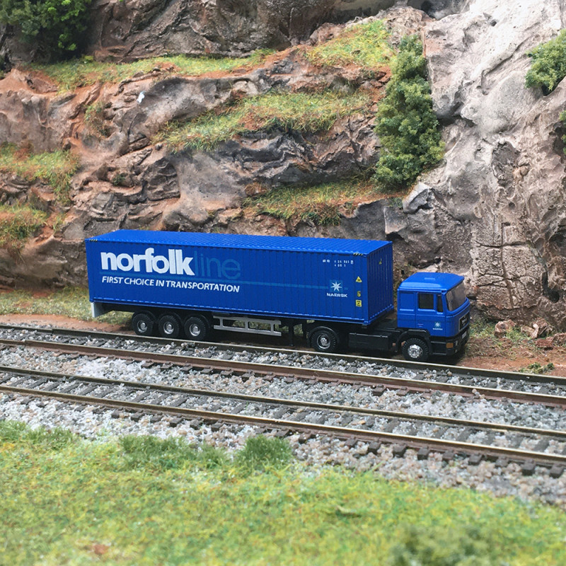 Conteneur 10 Ft Miniature 1:160 - Décoration Réseau De Trains - Neuf