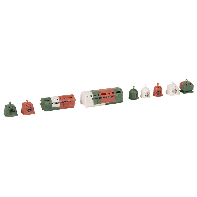 Kit de conteneurs de tri, Epoque IV - Faller 272567 - N 1/160