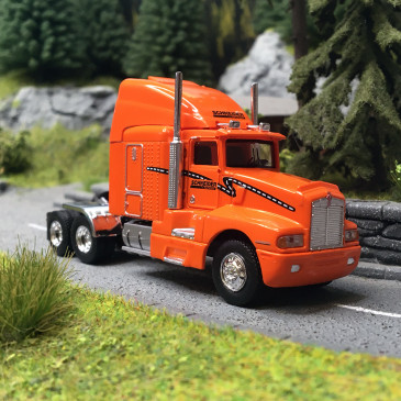 Tracteur Kenworth T 600 SCHNEIDER National - Ecole, Orange - Brekina 85931 - 1/87