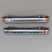 2 voitures Corail Fluo VU 1 CL + 2 CL, (A10u + B11tu), Sncf,Ep VI - PIKO 94502 - N 1/160