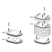 10 Petits Piliers 6mm-HO 1/87-MARKLIN 7252