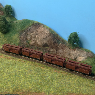 3 wagons Eamos à basculement latéral RTS Ep VI-Z 1/220-MARKLIN 82435