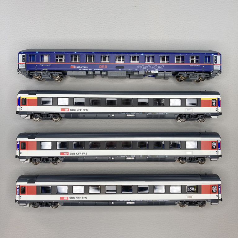 Rame de 8 voitures "Nightjet", Amsterdam - Zürich, ÖBB / SBB,  Ep VI - LSMODELS MW2302 DC - HO 1/87