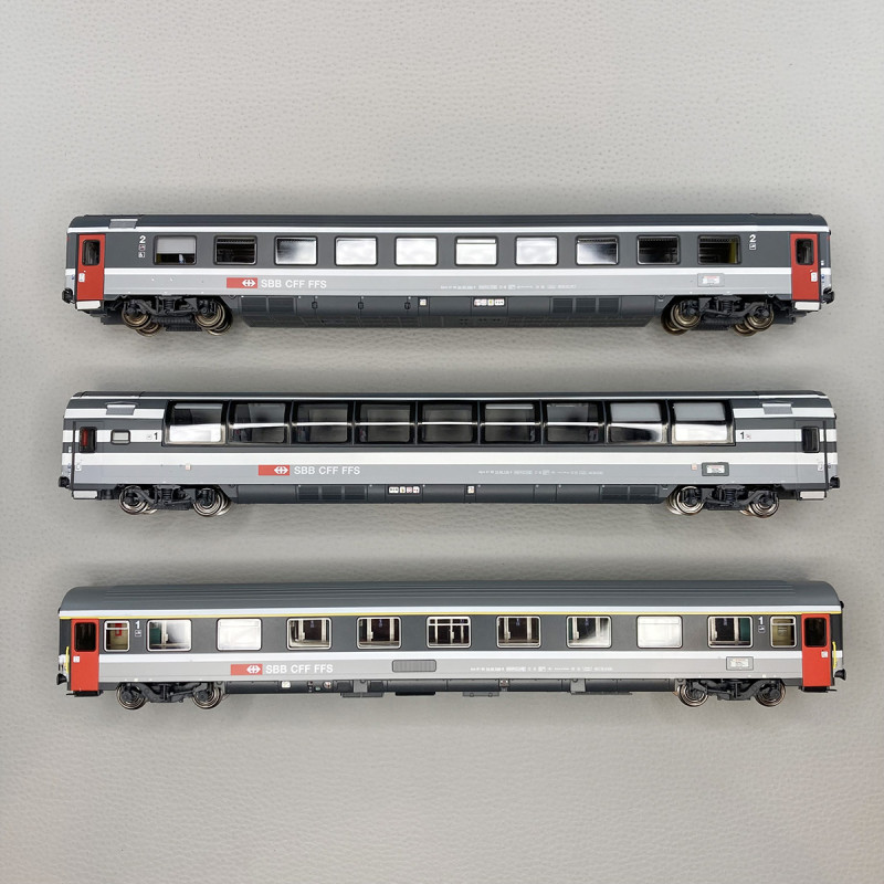 Rame de 7 voitures EC96 "Gottfried Keller", München - Zürich (1993), SBB CFF,  Ep V - LSMODELS MW2105 - HO 1/87