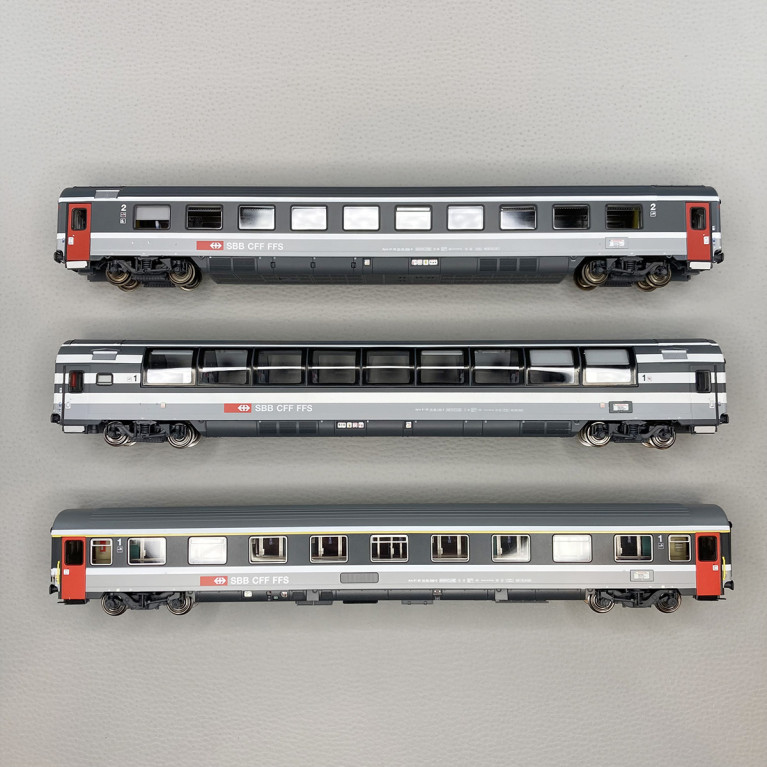 Rame de 7 voitures EC96 "Gottfried Keller", München - Zürich (1993), SBB CFF,  Ep V - LSMODELS MW2105 - HO 1/87