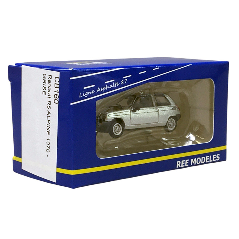 Renault R5 Alpine 1976, Gris - REE CB-160 - HO 1/87