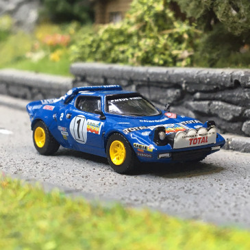 Lancia Stratos HF, "Total" N°1, Bleu - Brekina 29658 - 1/87
