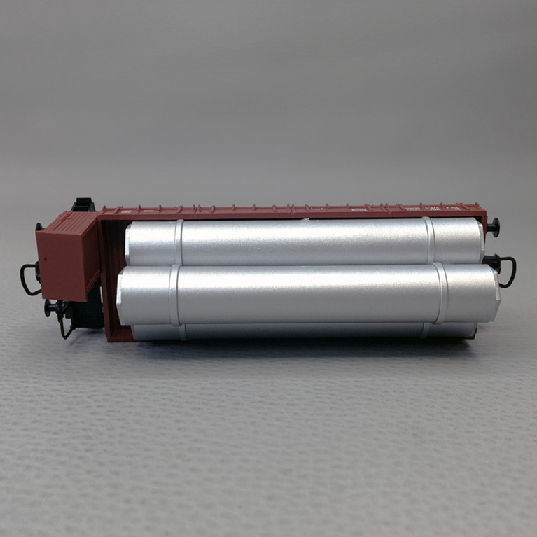 Wagon plat à 2 essieux avec chargement tuyaux, SNCF, Ep V - JOUEF HJ5704 - HO 1/87