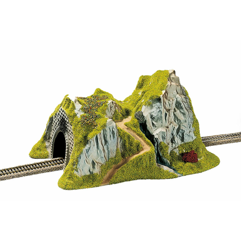 Entrée De Tunnel électrique Pour Modélisme Ferroviaire échelle N - Busch BUE8191 - Plastique Moulé, Support Pour Carte Intérieure