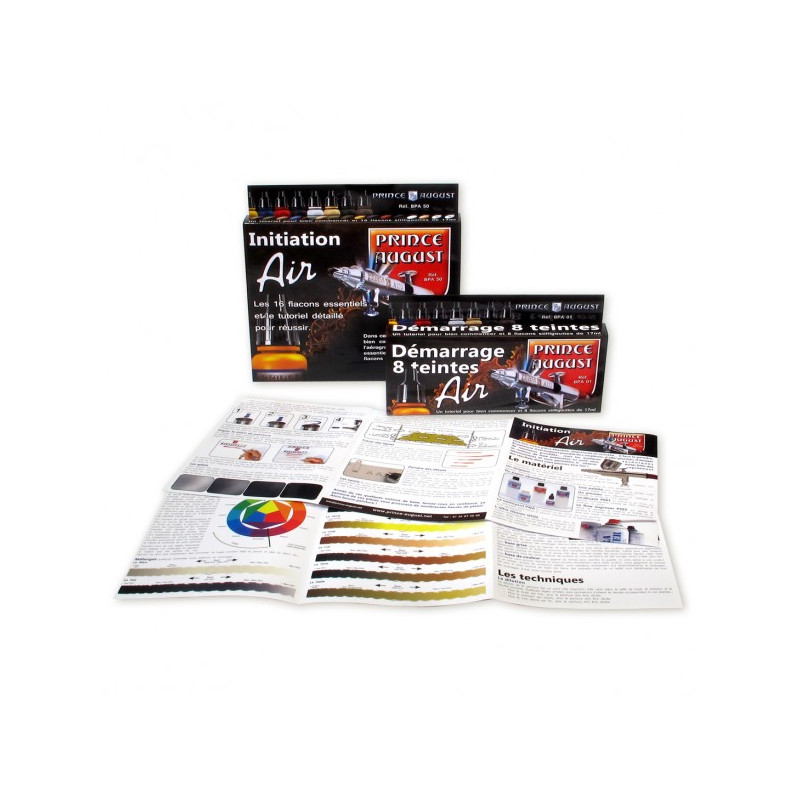 Coffret aéro d'initiation + 16 teintes - Prince August BPA 50