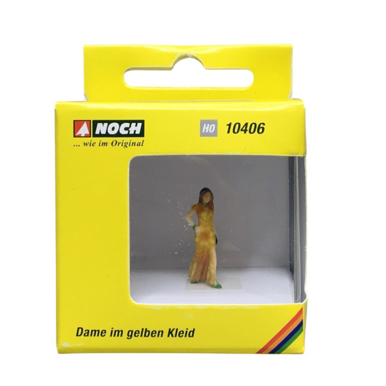Dame en robe jaune - Noch 10406 - HO 1/87
