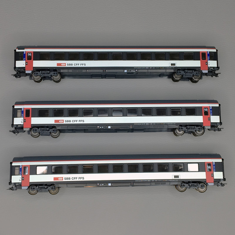 Coffret 3 voitures grandes lignes EW IV B 2nd classe, Ep. VI - Marklin 42153 - HO 1/87