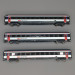 Coffret 3 voitures grandes lignes EW IV B 2nd classe, Ep. VI - Marklin 42153 - HO 1/87