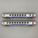2 voitures "TER Bourgogne" VTu B10tux, 2CL, logo Carmillon, SNCF, avec éclairage,  Ep VI - LSMODELS 41216 - HO 1/87