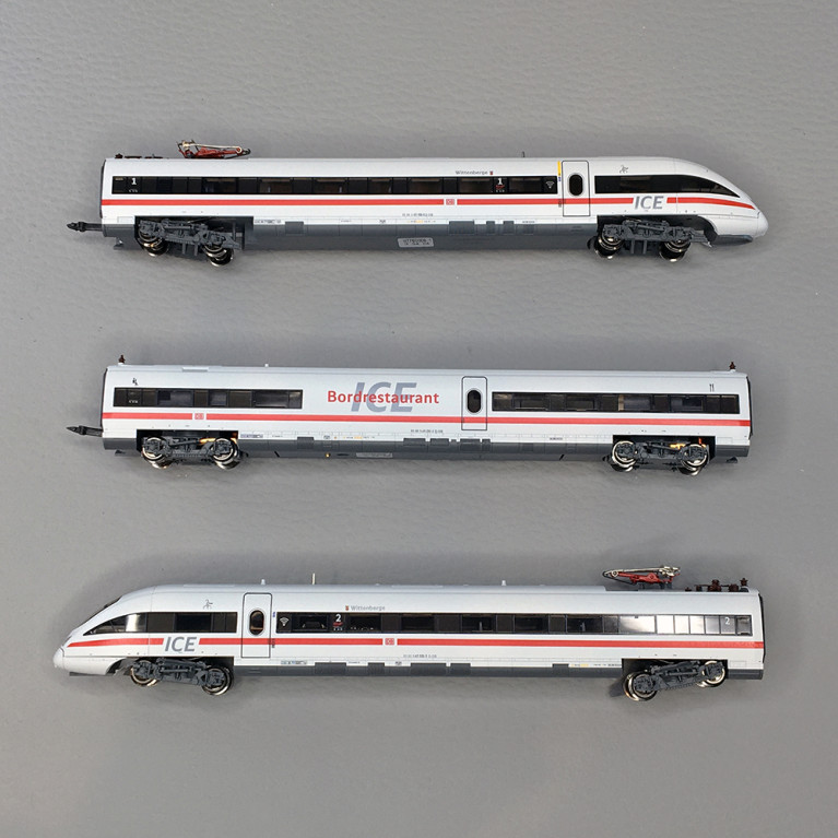 Coffret 3 pièces Automotrice électrique ICE-T classe 411, DB AG, Ep. VI - Fleischmann 7760006 - N 1/160