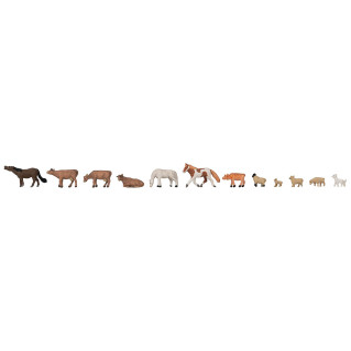 12 Animaux de la ferme - FALLER 155911 - N 1/160