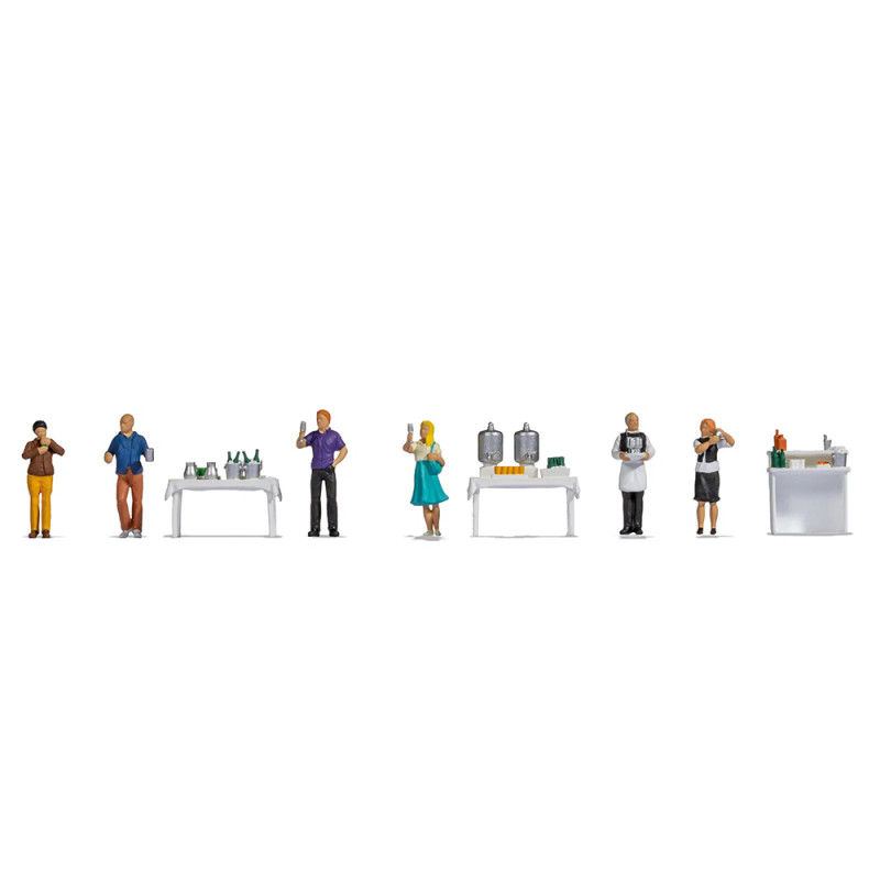 Figurines Marathoniens NOCH 1/87 - 6 Pièces - Neuf - Loisir Modélisme
