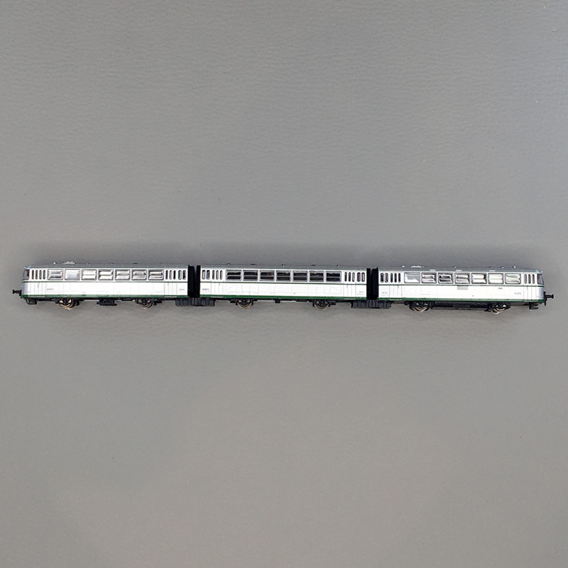 Coffret Autorail diesel "Ferrobus" RENFE, classe 591.300, livrée argent, Ep. III
