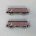 Coffret 2 wagons de marchandises El-u, marron DR Ep. IV - Arnold HN6381 - N 1 /160