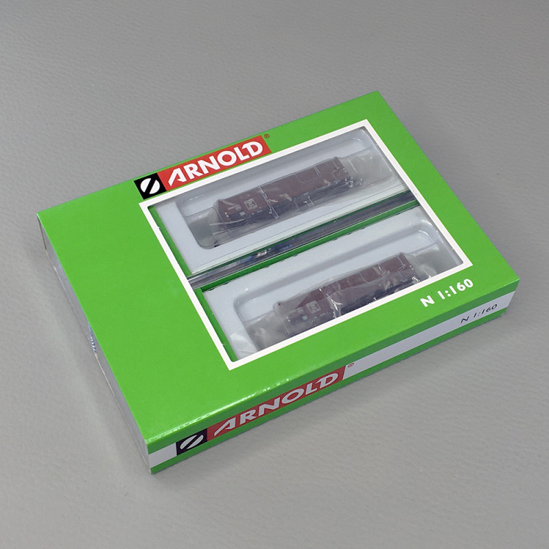 Coffret 2 wagons de marchandises Omm OBB Ep. III - Arnold HN6383 - N 1 /160