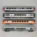 Rame de 8 voitures "EC96 Iris", Coire - Bruxelle, SBB CFF FFS / SNCB,  Ep V - LSMODELS MW2103 - HO 1/87