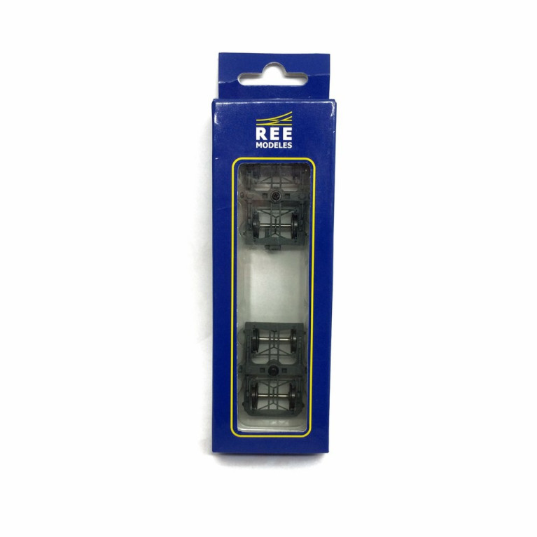 2 bogies Y24 gris ardoise  Sncf -HO-1/87-REE XB-105-CE-01