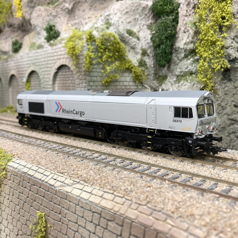 Locomotive diesel JT42CWR (classe 66), RheinCargo, Digital son + fumée, Ep. VI - MARKLIN 39072 - HO 1/87