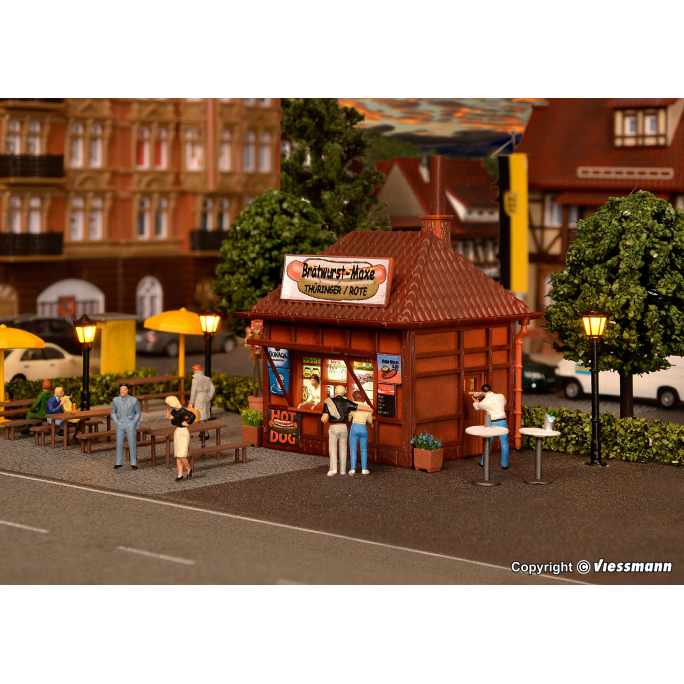Petit kiosque de restauration rapide, Fast Food - VOLLMER 45140 - HO 1/87