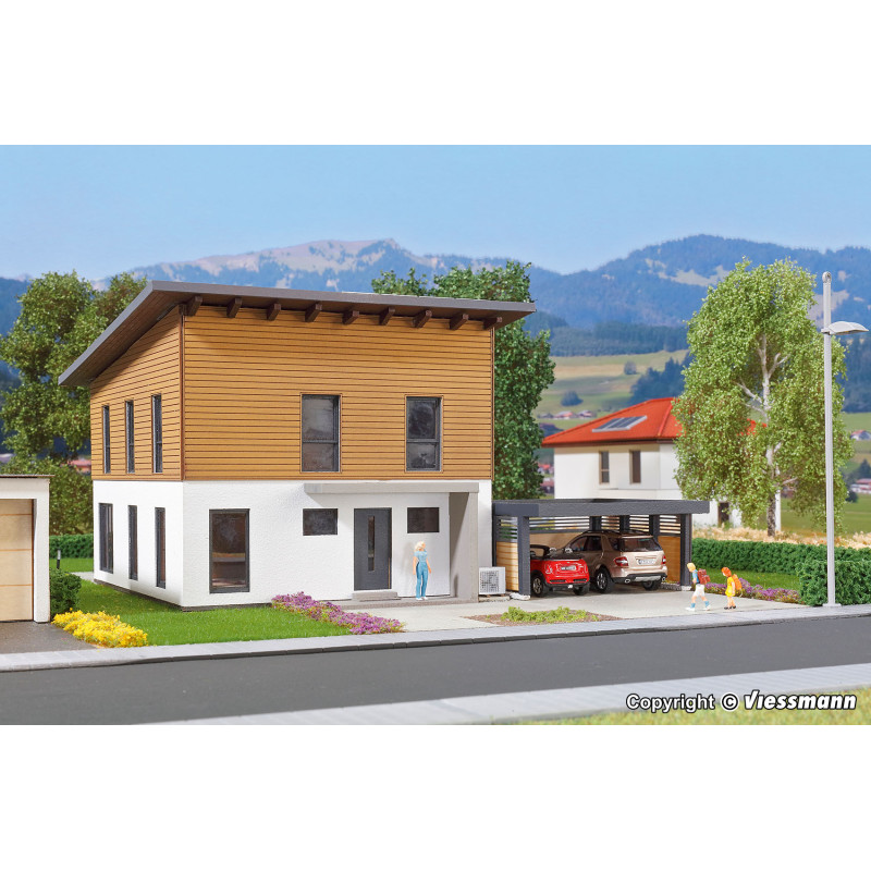Outland Models Bâtiment Modulaire L 1/87 HO – Empilable, Imprimé 3D, Unité De Base