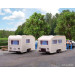 2 caravanes blanches - VOLLMER 45147  - HO 1/87