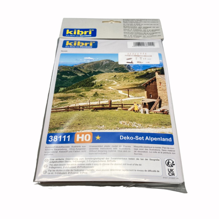 Accessoires et décorations alpin - KIBRI 38111 - HO 1/87