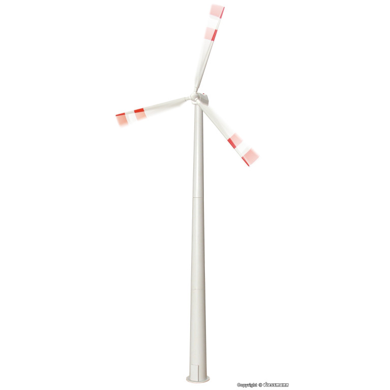 Eolienne à pales rotatives fonctionnelles (motorisé avec Led) - VIESSMANN 1370 - HO 1/87