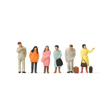 Voyageurs attendant - Preiser 14121 - HO 1/87