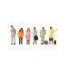 Voyageurs attendant - Preiser 14121 - HO 1/87
