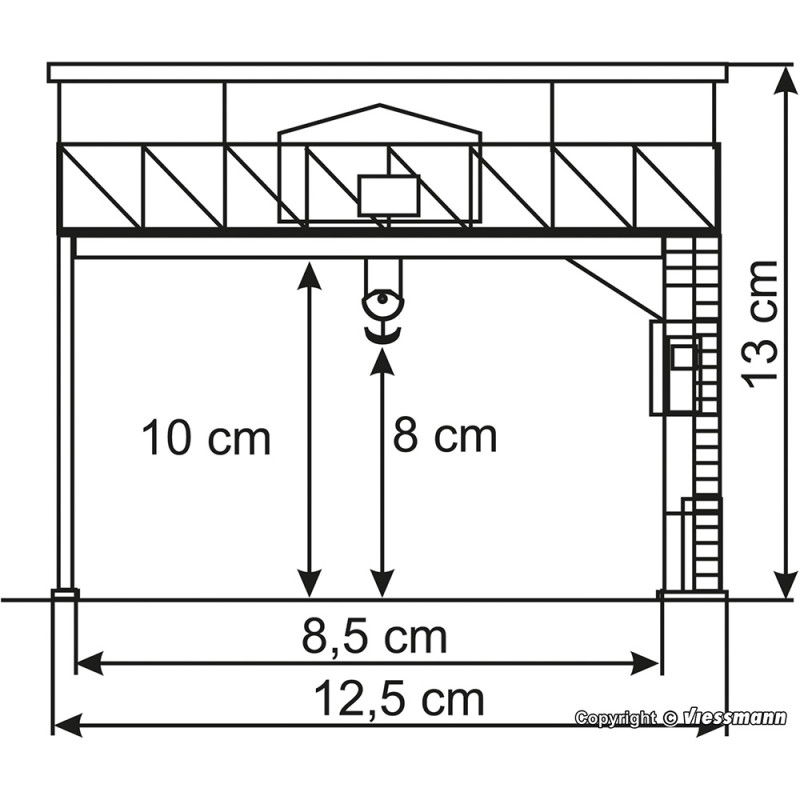 Pont roulant - Kibri 39316 - HO 1/87