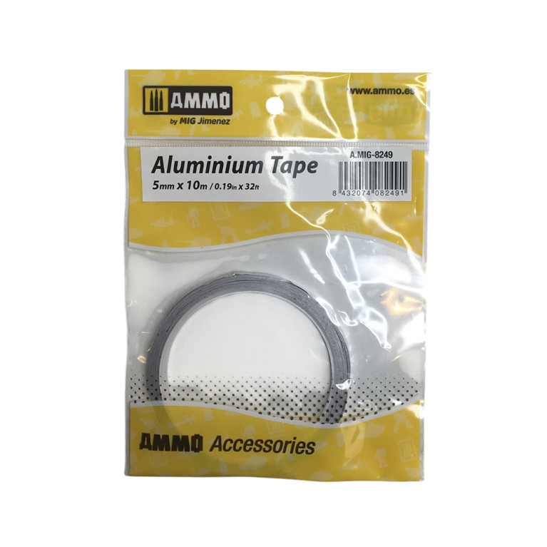 Ruban adhésif chromé 10 mm x 10 m - Ammo 8250