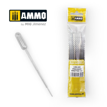 4 Petites pipettes précision 1ml - Ammo 8235