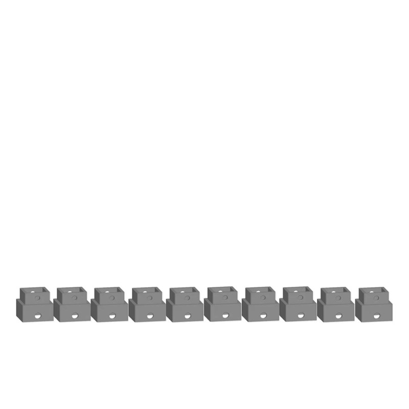 10 Éléments de pilier easy TRACK, 9 mm - Noch 53903 - HO 1/87 - N 1/160